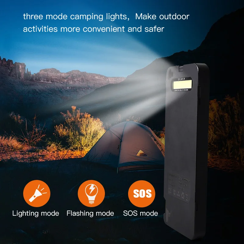 
Portable Wireless solar power bank solar charger 12000mah solar power for outdoor camping 