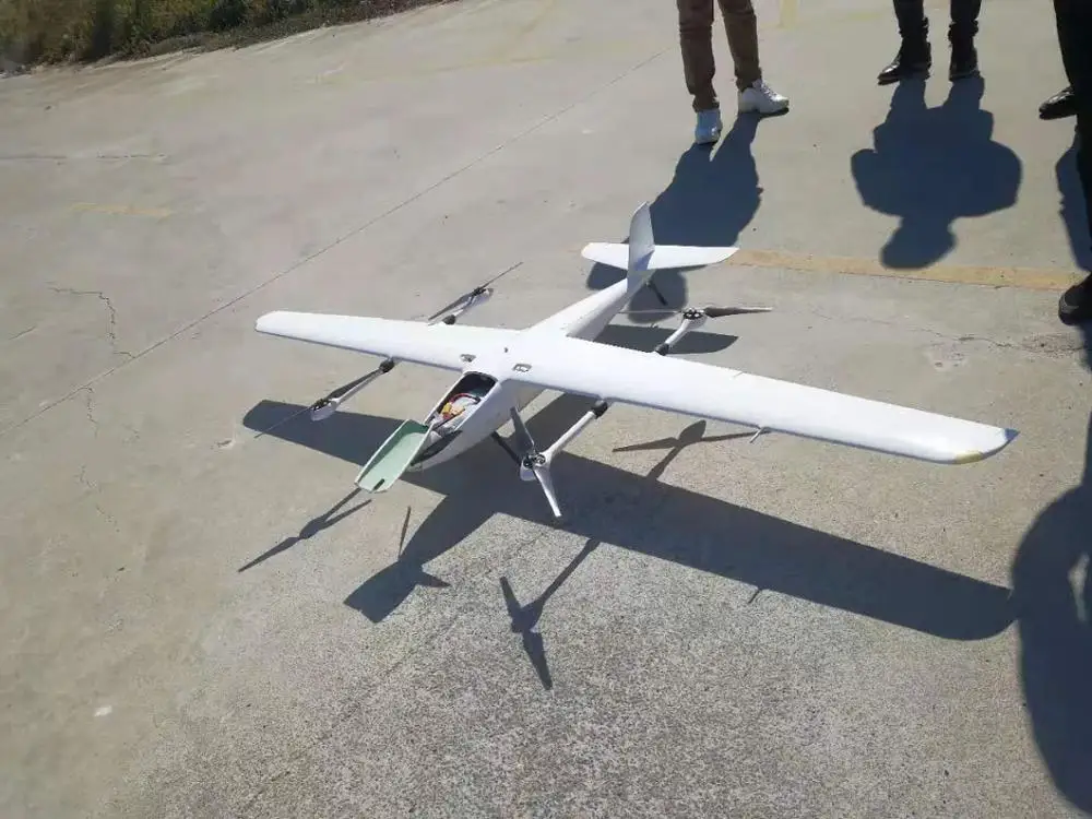  Беспилотный летательный аппарат дальнего действия VTOL с фиксированным крылом промышленный многовинтовой Квадрокоптер 4k HD-камерой для наблюдения и построения