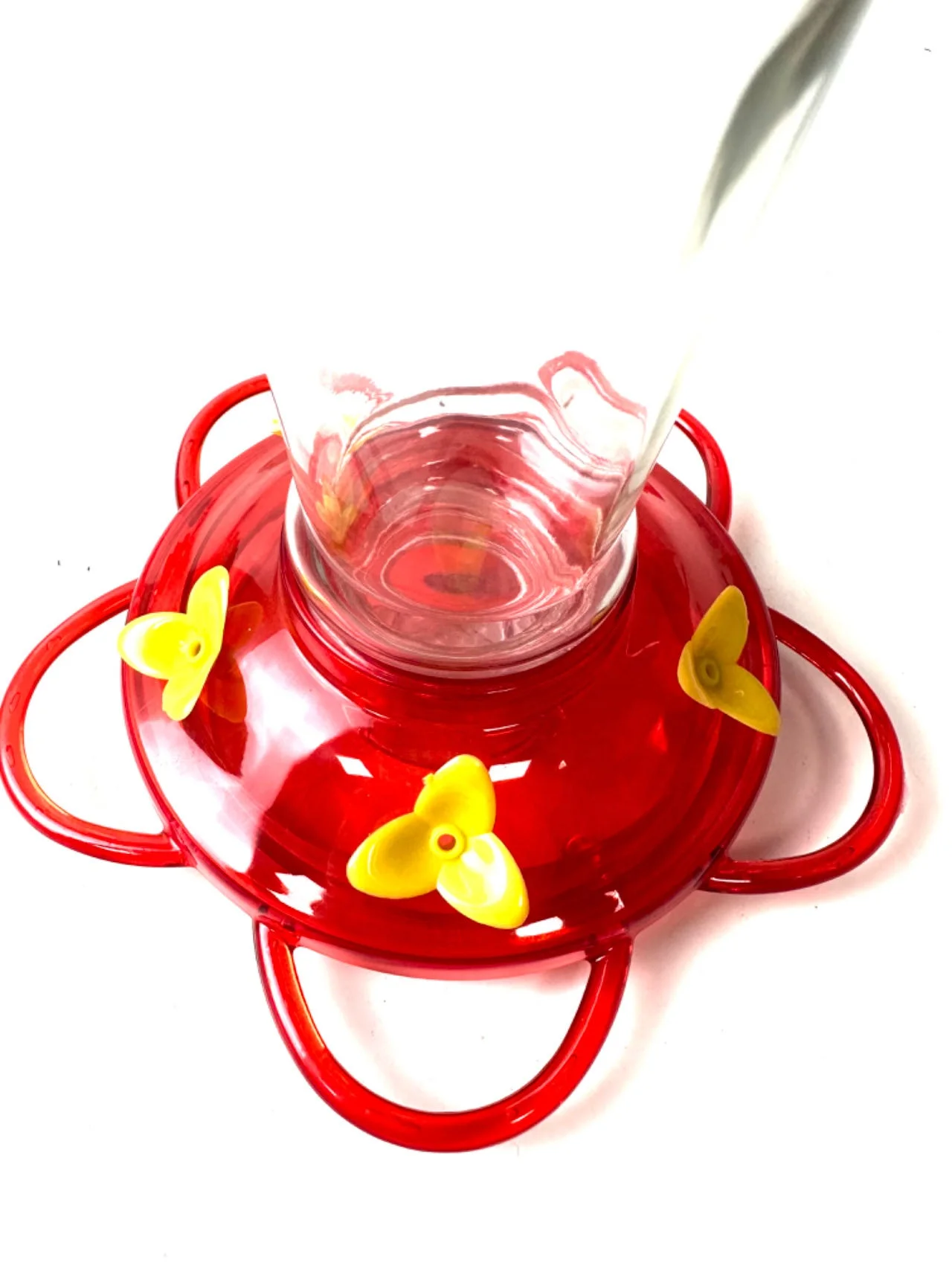 Automatic Outdoor Garden Hanging Waist Glass Hummingbird Bird Feeder