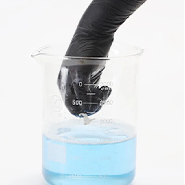 100% pure black nitrile powder free high quality High elastic make up powder free examination gloves