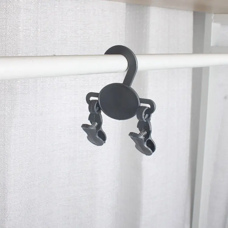 GREENSIDE Wholesale Hook-type Sturdy Black Dual-use Double Plastic Clothes Pegs