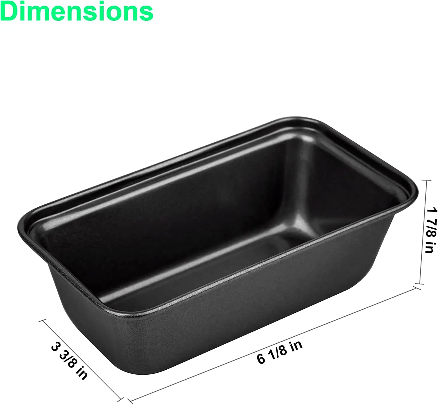 Nonstick Carbon Steel Baking Bread Pan,Mini Loaf Pans,Small Banana Bread Tins