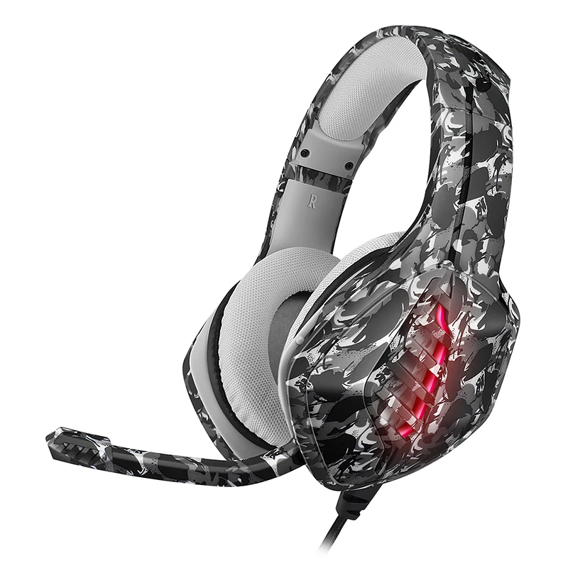 Qiyu hot selling PC gaming headset wired headphone with 3.5mm usb RBG light gamer