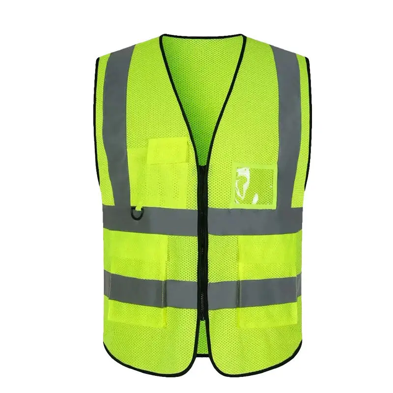 Factory Wholesale Customized Color multi pocket reflective safety clothing vest