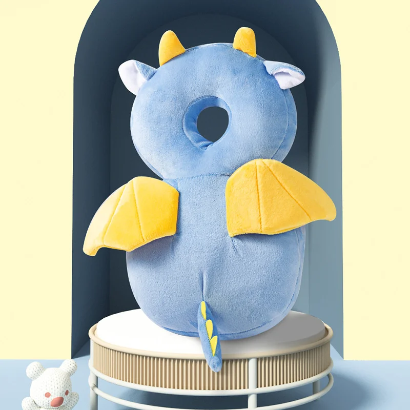 Toddler Walking Head Protection Backpack Headrest, PP Cotton Filling Shaped Cushion for Crawling, Baby Head Protector Pillow