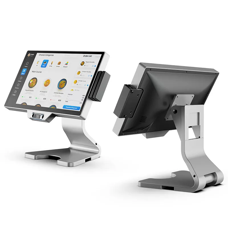 All-In-One Desktop POS Machine with Single or Dual Screen Touchscreen Display for Cashiers Compatible with Cameras