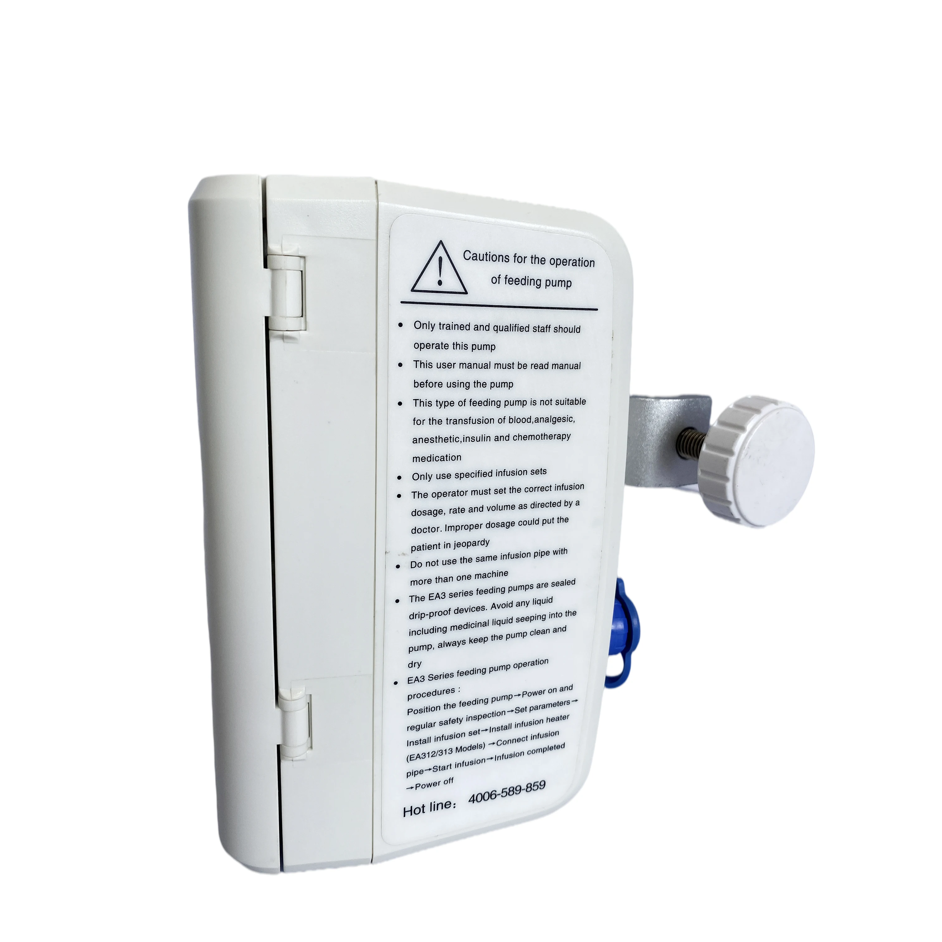 Dps double mcu feeding pump  hospital medical instrument EA313 Enteral Feeding Pump