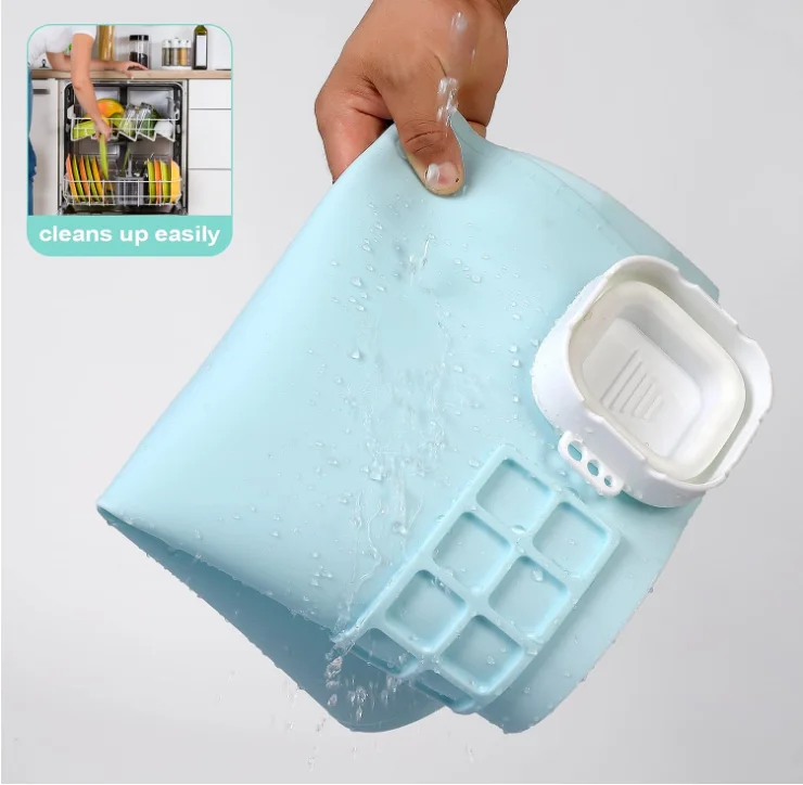 Custom Logo Color Package available silicone painting craft mat with cup painting art for kids silicone art mat