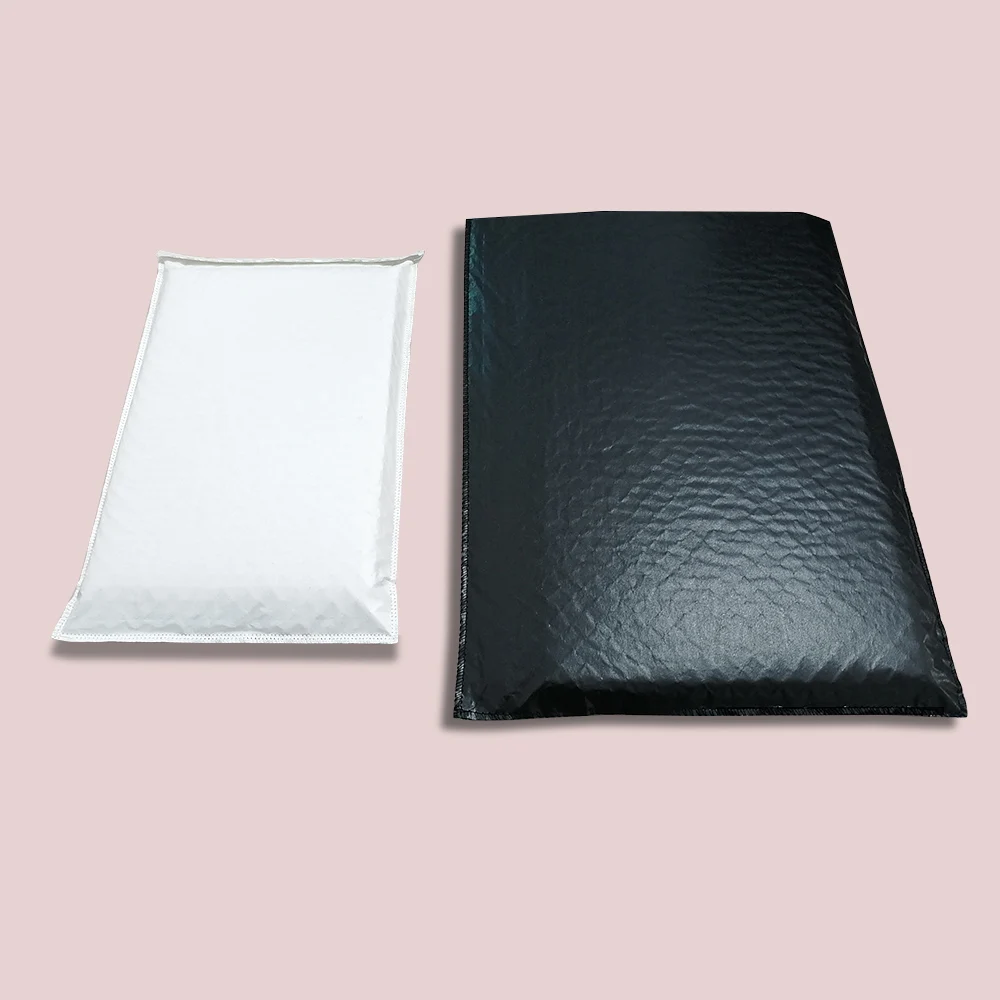 Custom logo black Large Mailer Bags Shipping Envelope Packaging mailing gift paper bag envelopes kraft paper packaging envelopes