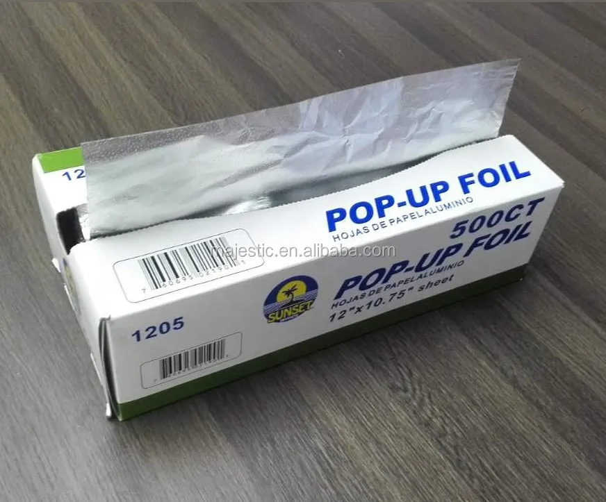 Aluminum Foil Pop Up Sheet 9 x 10 3/4