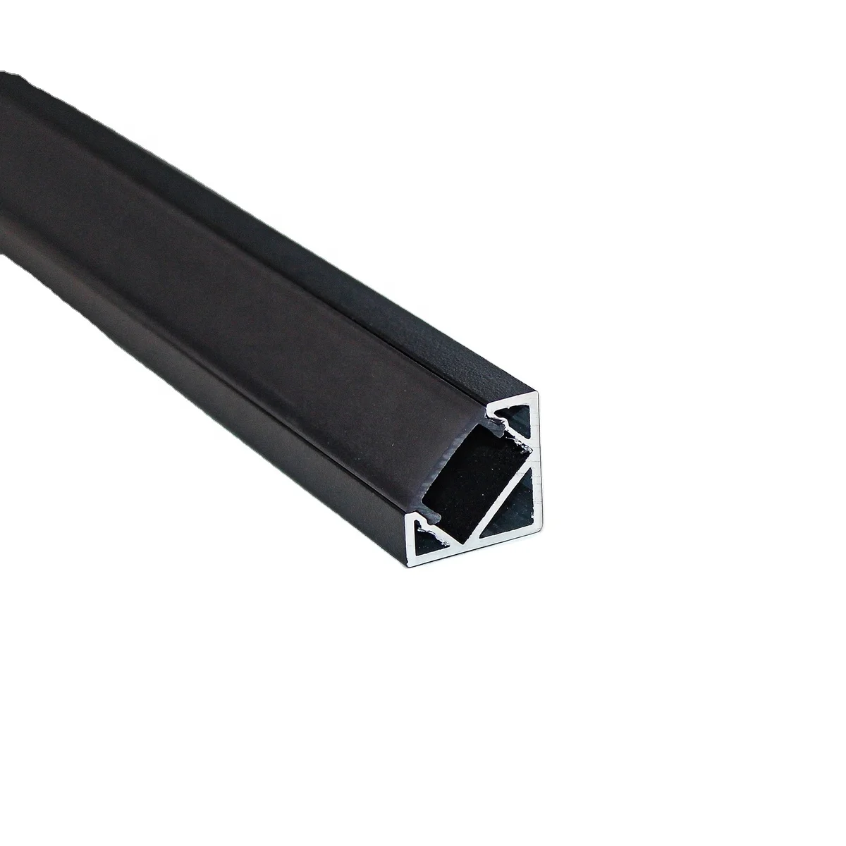 aluminum angle extrusion 90 degree anodized alu led profile for corner LED lighting with endcaps/clips