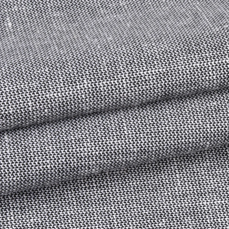 Wholesale Yarn Dyed Woven Design Polyester Men Cloth Fabric Custom Gray Color Jacquard Suit Fabric Linen