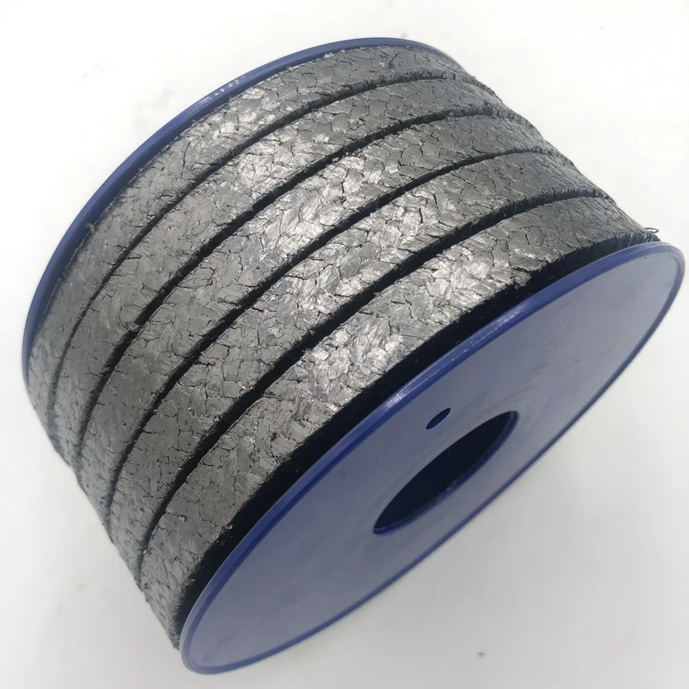 ptfe/graphite braided compression gland packing Temperature gland packing graphite 2mm gland packing 12.5*12.5 graphite
