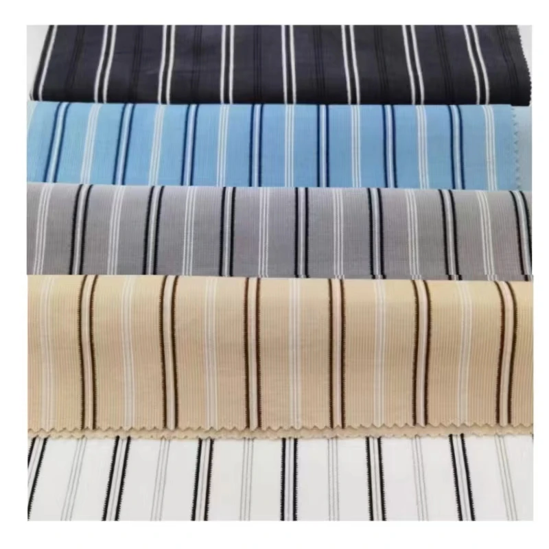 Wholesale 100% Cotton Fabric printing Woven Stripe Corduroy Fabric For Men for Woman Dresses