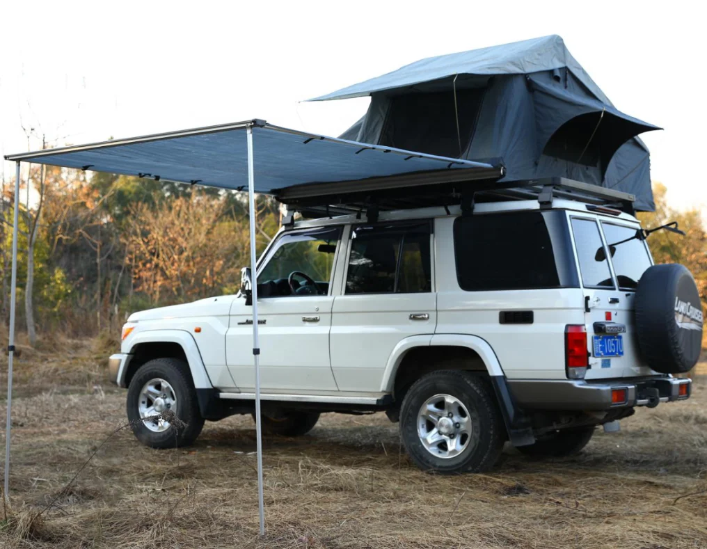 
waterproof awning tent car top roof tent with LED light 