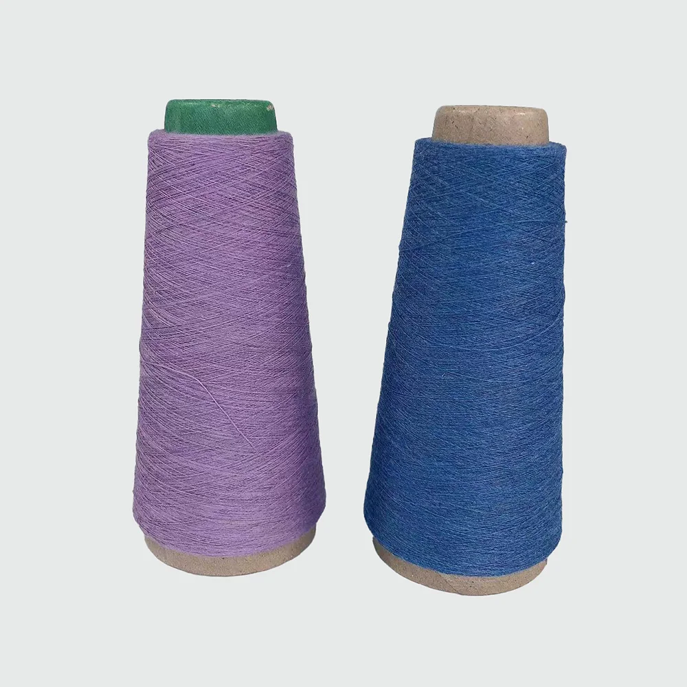 Ne20/1 Ne30/1 Top Dyed Knitting Weaving Dope Dyed Spun 100% Polyester Yarn Hilados De Poliester