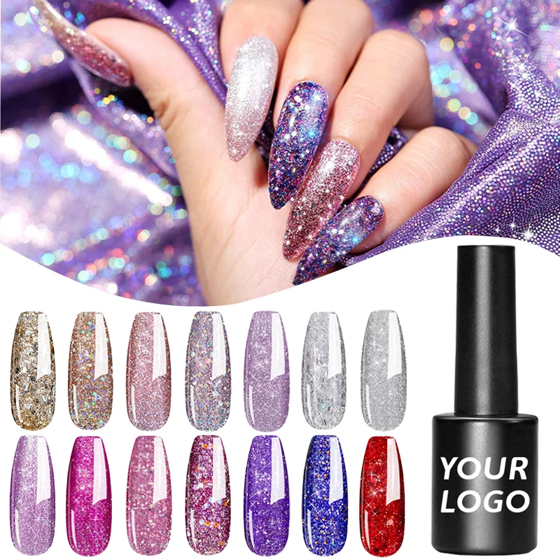 Nail gel Suppliers long lasting glitter gel jar non toxic uv gel nails