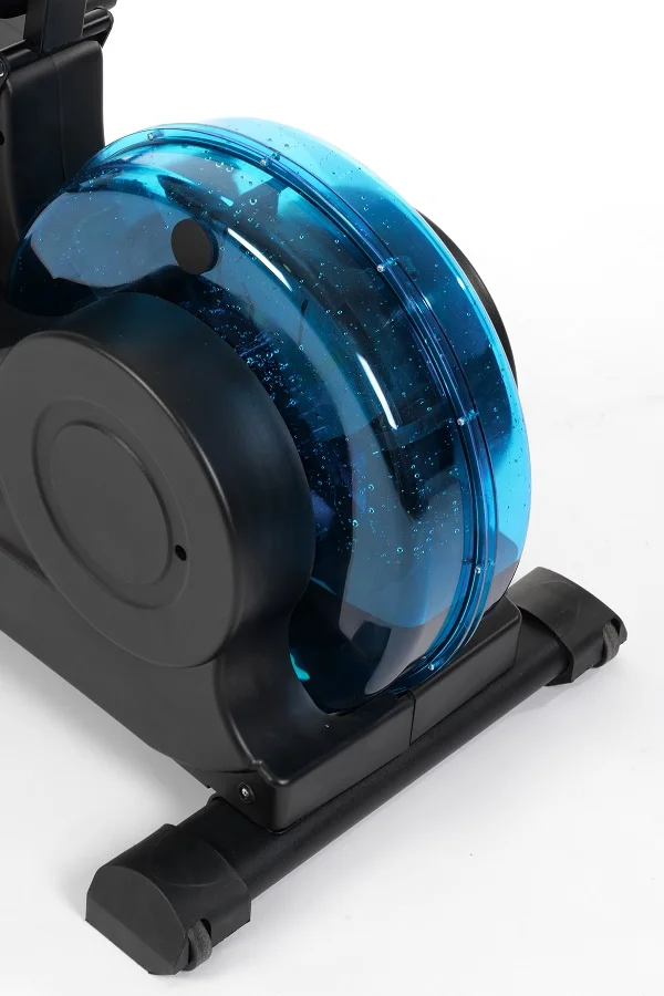 Water Rowing Machine Water Rower with LCD Monitor Water Resistance for Home gym indoor Use 120KGS capacity