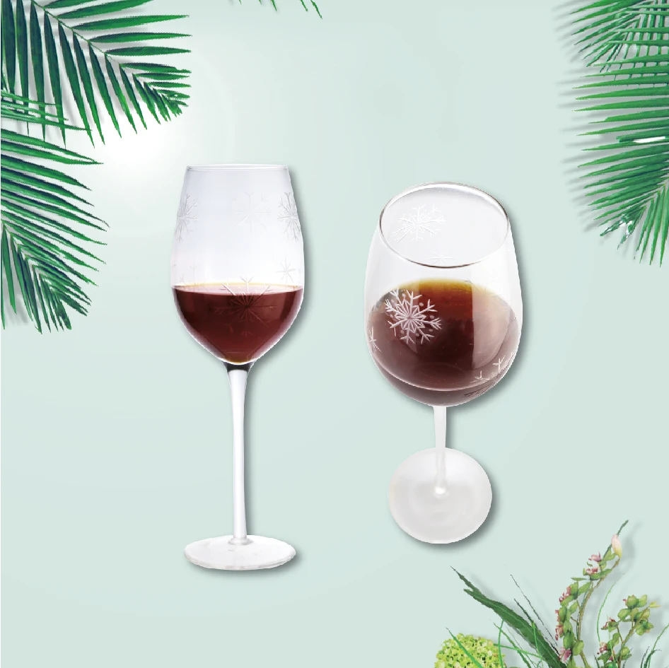 
customize hand carved transparent wine glasses high quality mouth blown colorful glass goblet 