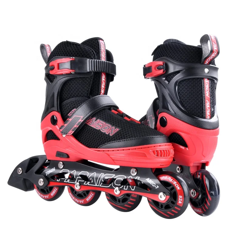 Amazon best seller  brand adjustable plus size purple flashing roller inline skates shoes