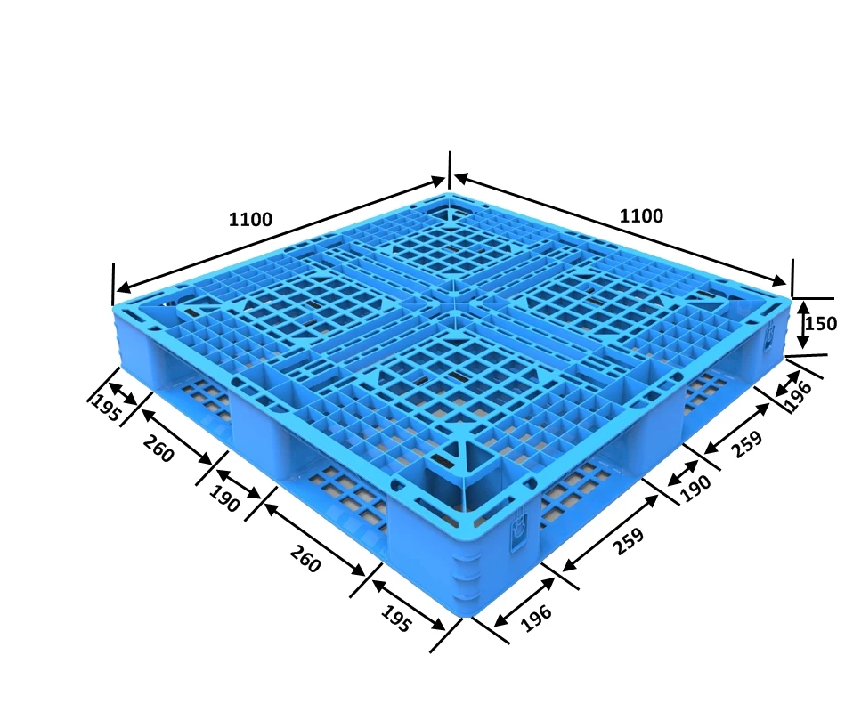 HUADING Hot sale shipping Warehouse Steel Tube Reinforced Durable Use Heavy Duty Smooth Surface Plastic Pallet