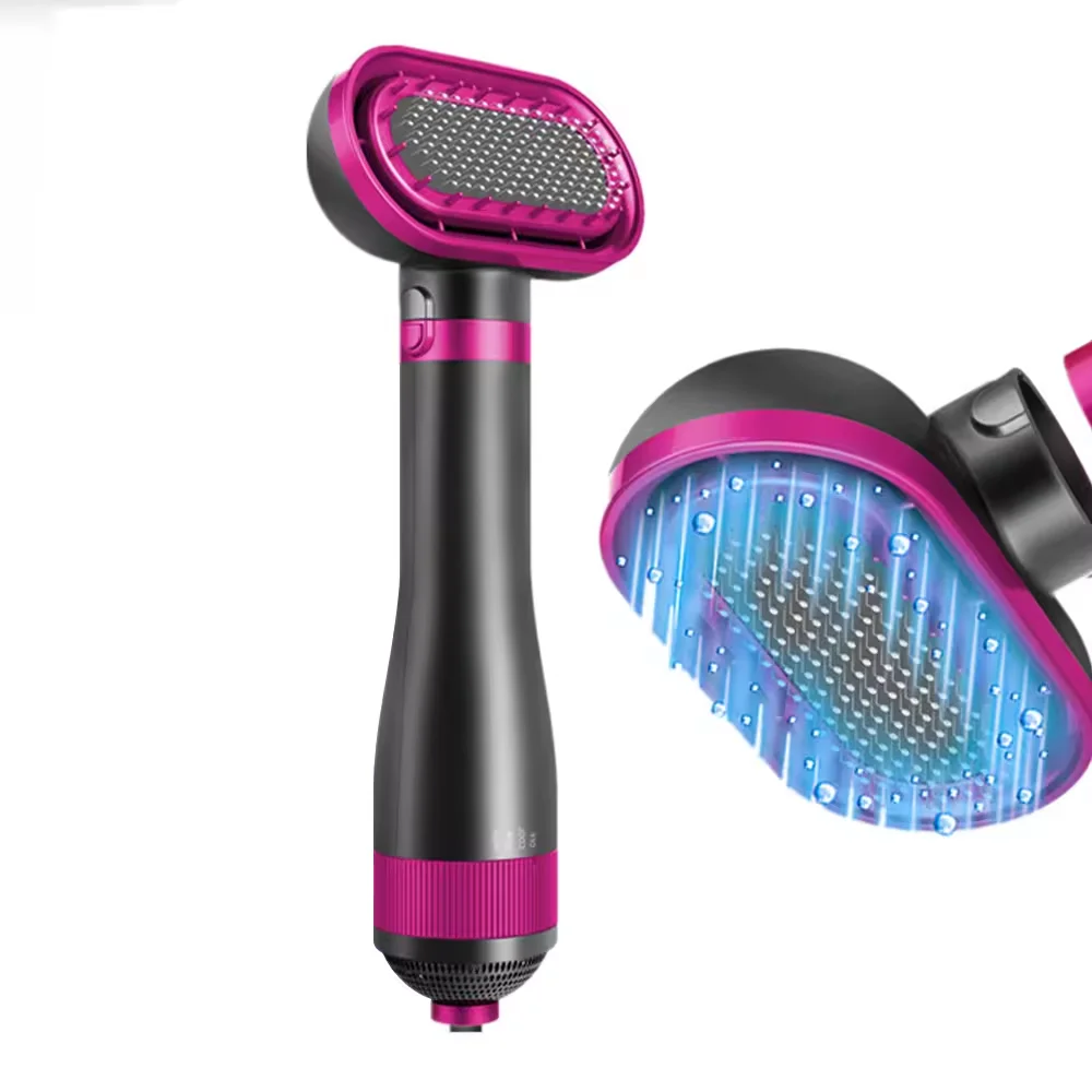Portable Small pet dog hot air dryer brush straightening cat blow hair dryer with Combs for Home Grooming Tools