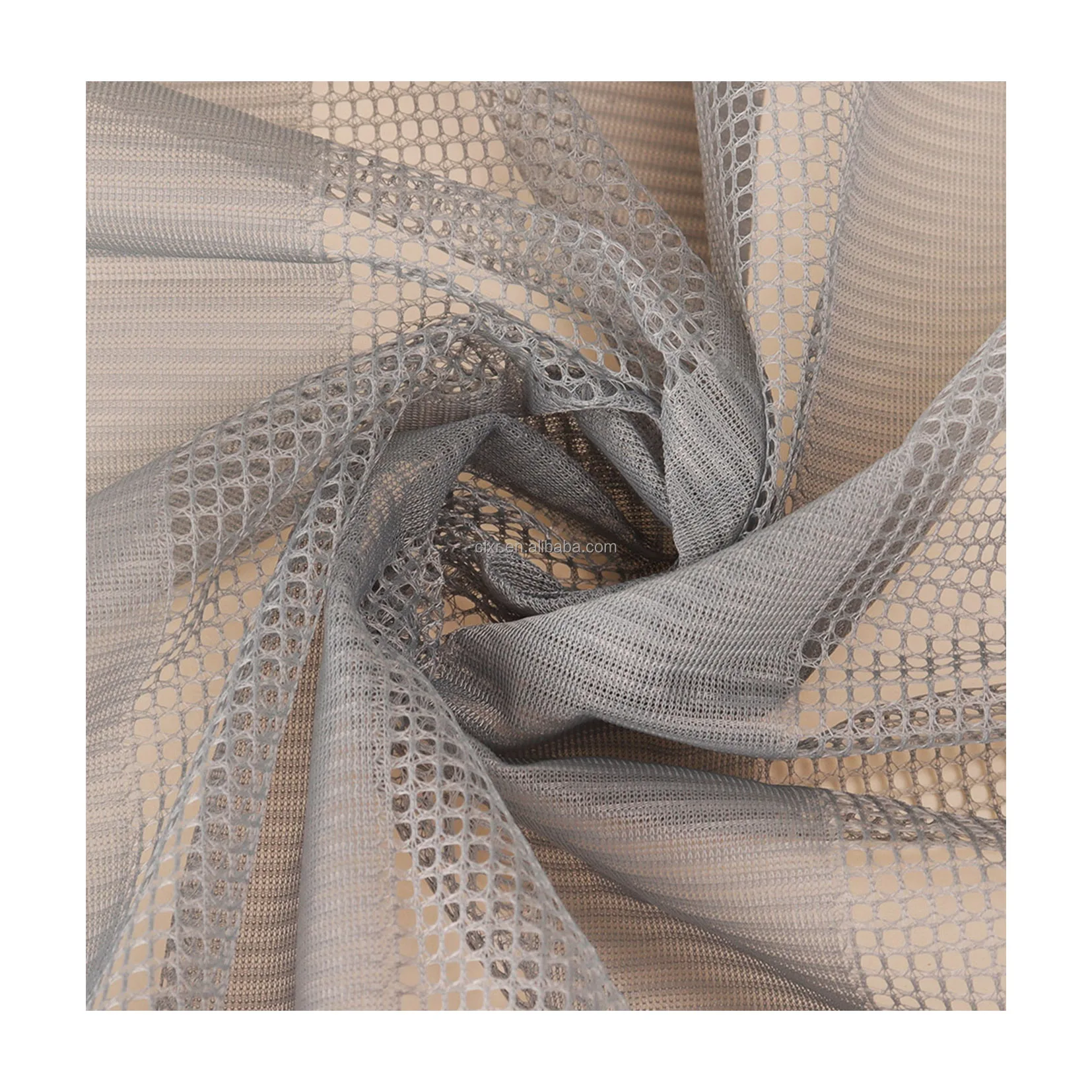 Wholesale Hard Gauze Eco-friendly Mesh Fabric Home Textile 100% Polyester Mesh Fabric