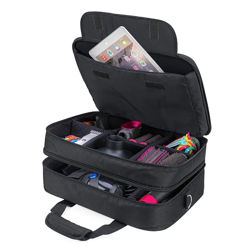 professional hairstylist hairdresser makeup storage bag custom travel cosmetic barber case