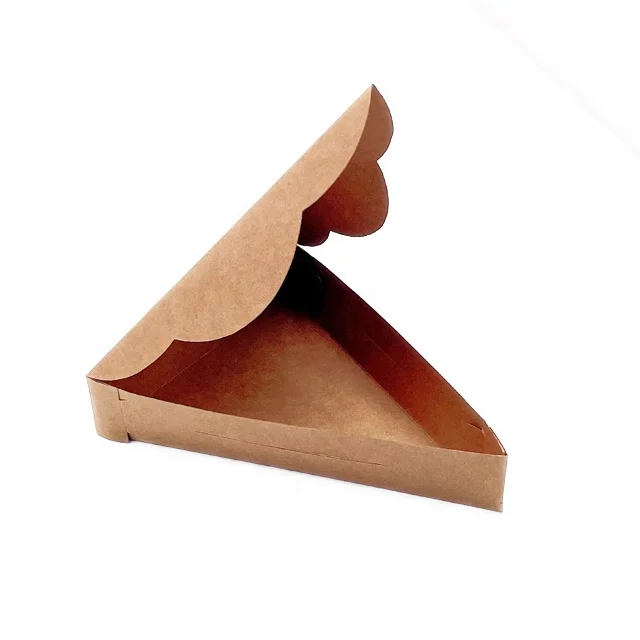 Kraft and Green Paper Boxes without Print Recyclable Material Take out Container Box Easy To Carry