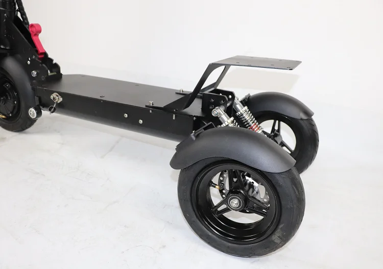 Aluminum 800W 10 inch 200kg load folding three wheel electric scooter for adult