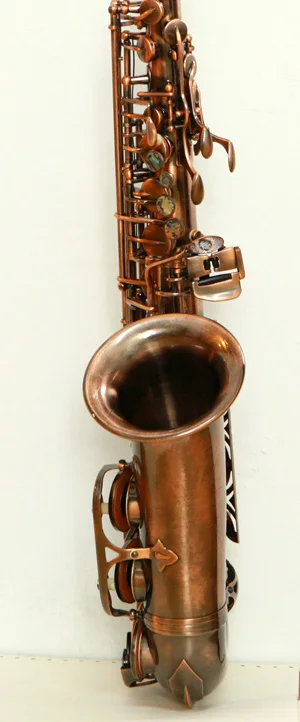 red antique professional saxophone alto musical instruments