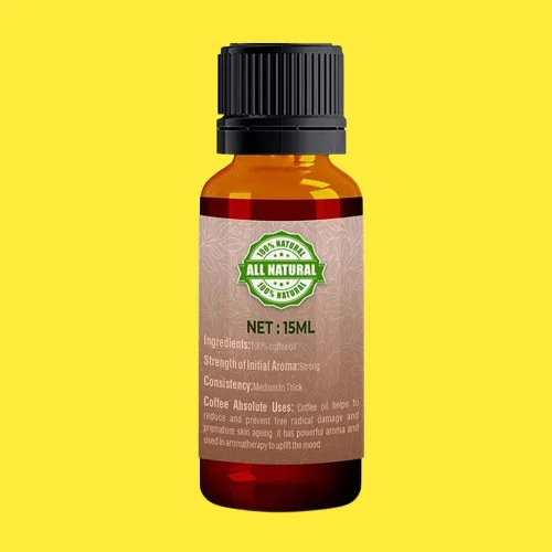 Wholesale Coffee Essential Oil with strong coffee fragrance 100% pure green coffee bean oil for skin hair and candle making