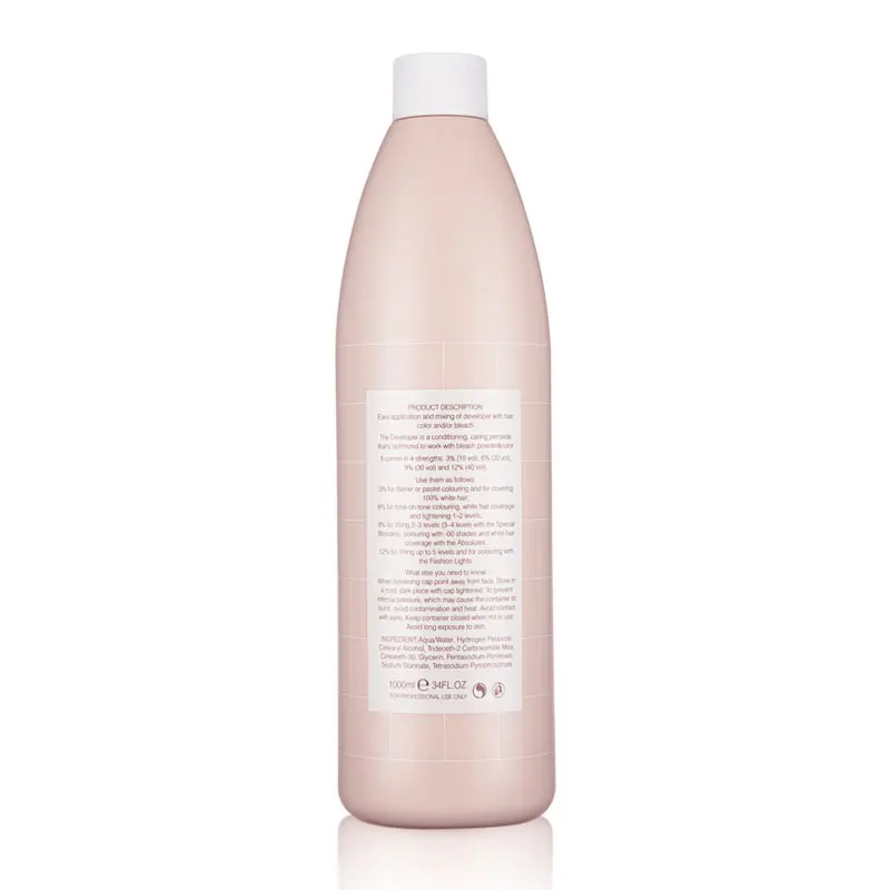 Private Label Create Smooth Shiny Hair Color Milk Texture Hair Peroxide Developer