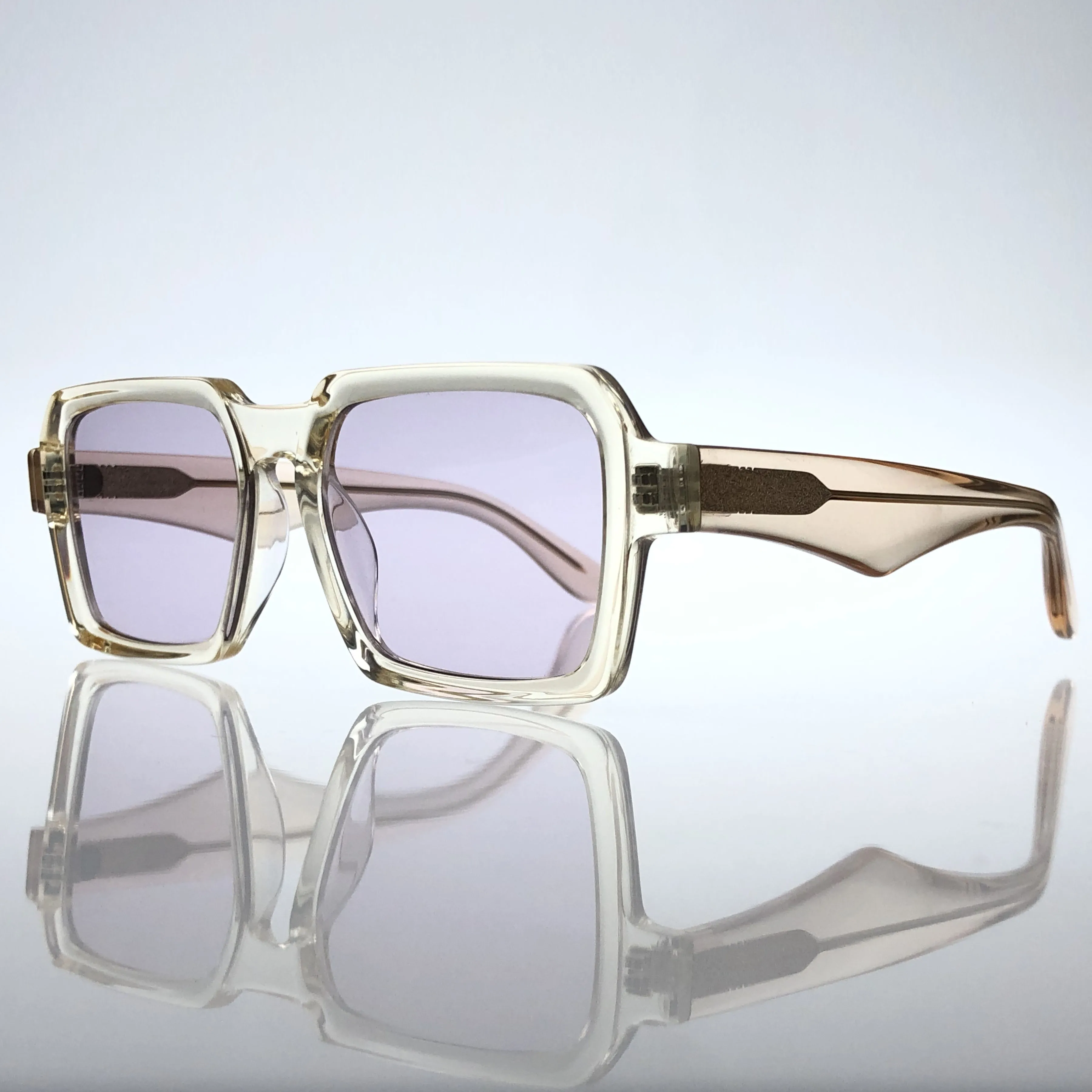 Hot Sell square acetate sunglasses fashion UV400 eyewear for women and men M5213