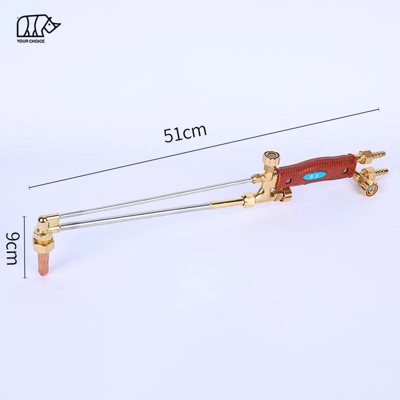 INWELT INWELT Flame Oxygen Acetylene Stainless Steel Jet Suction Gas Cutting Torch with Copper Cutting Nozzle