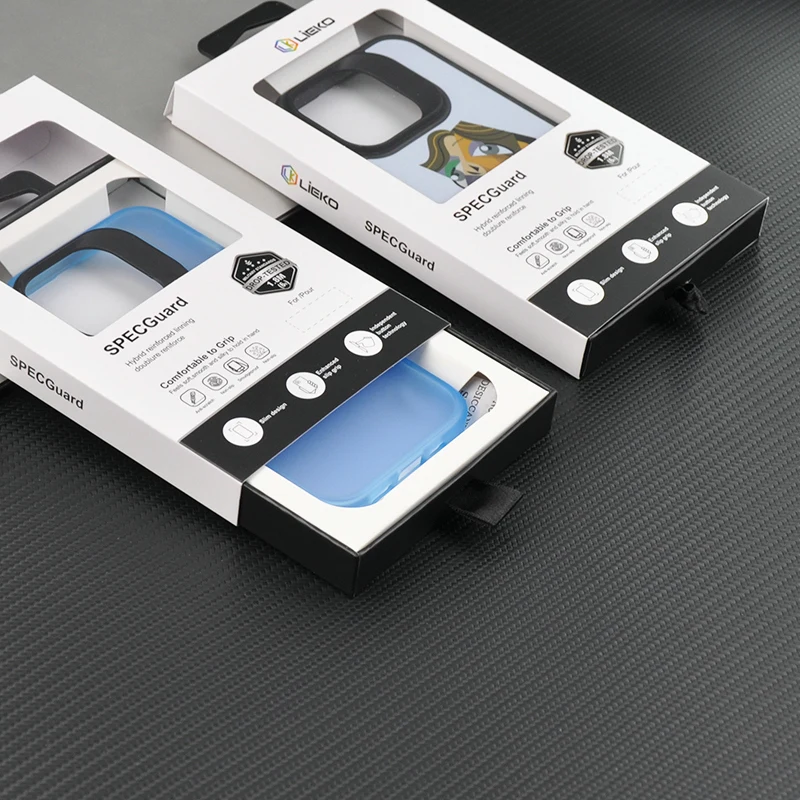 Luxury Paper Boxes Manufacturer Wholesale Hanging Color Box Package Custom Logo Protective Shell Mobile Phone Case Packaging