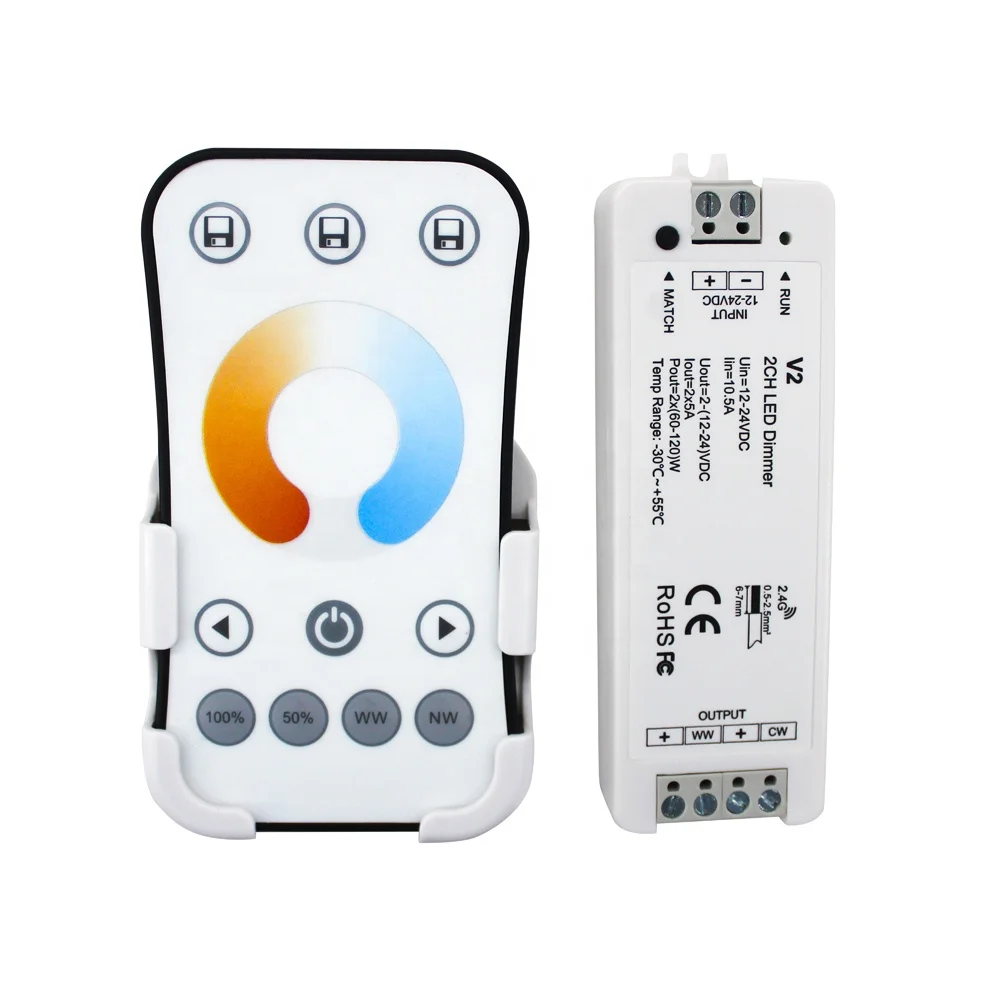 Hot selling controller widely used for cct led strip V2+R7-1 RF Controller Set remote control