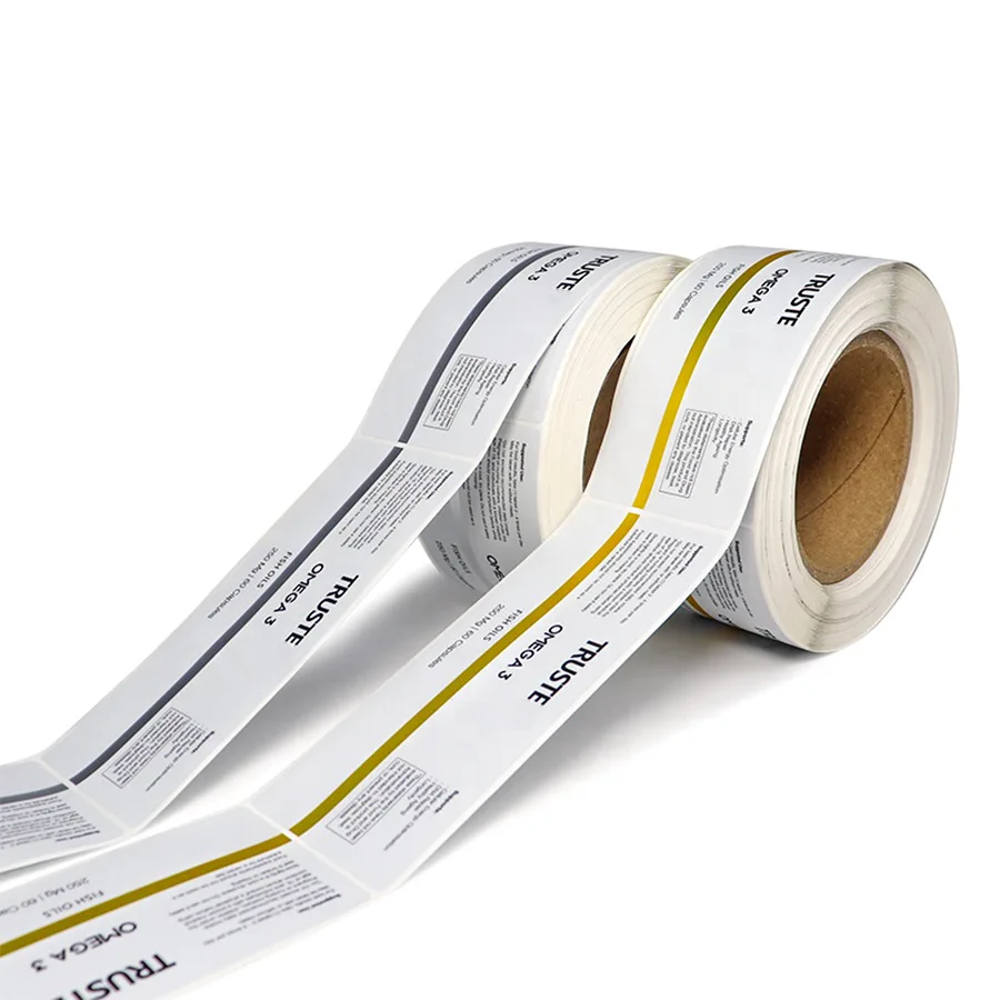Custom Laminated Private Medical  Label Sticker For Medical Jars Labels