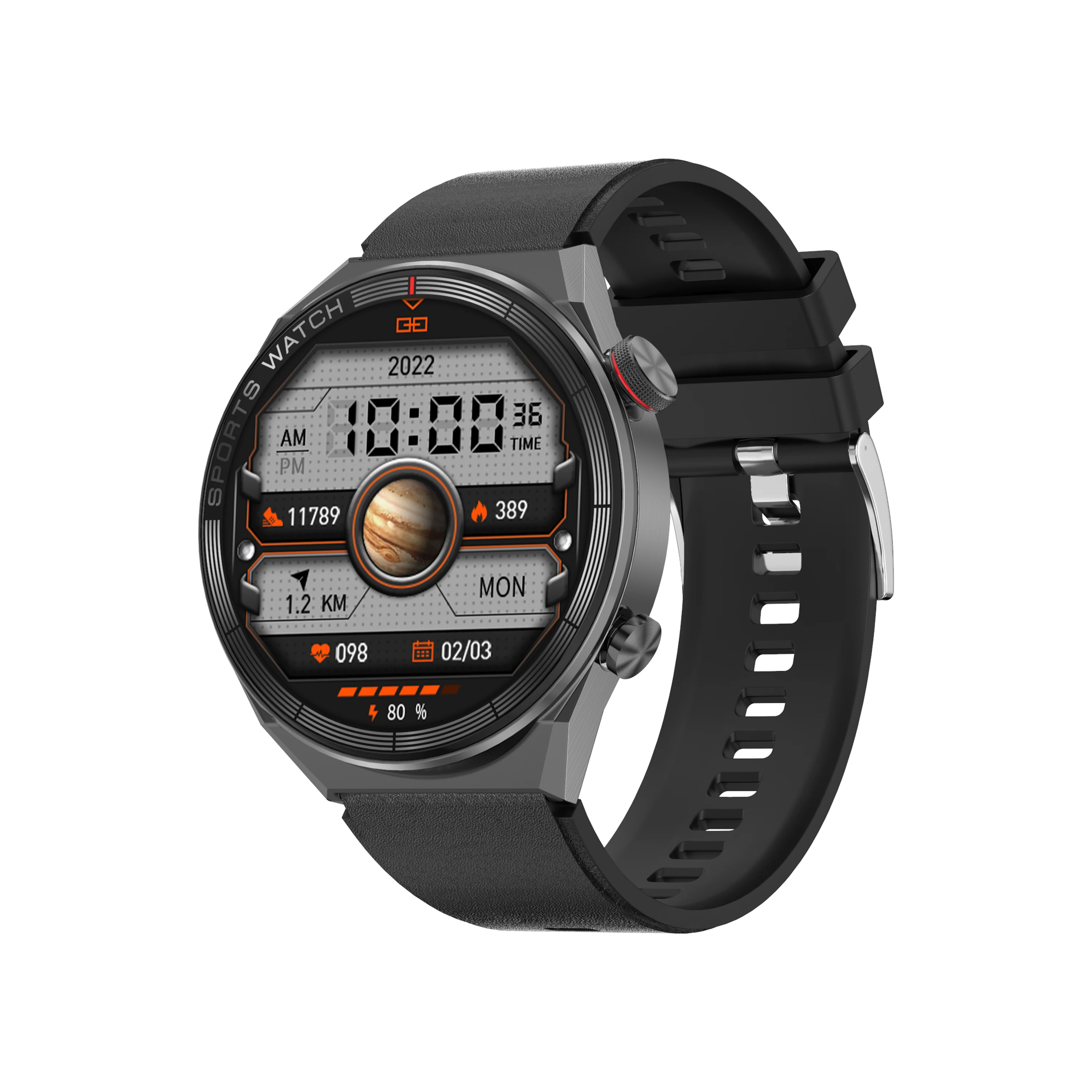 1.5inch Screen Men Sports Smartwatch IP68 Waterproof BT Calling DT3 Mate Smart Watch Heart Rate Fitness Bracelet