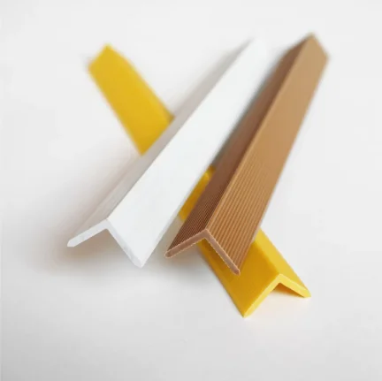 Edge Banding L Shape Plastic wall angle protector profile plastic 90 degree plastic pvc rigid angle cover pvc guards corner trim