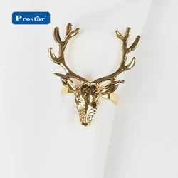 Deer Christmas napkin ring for holiday decoration and gifts