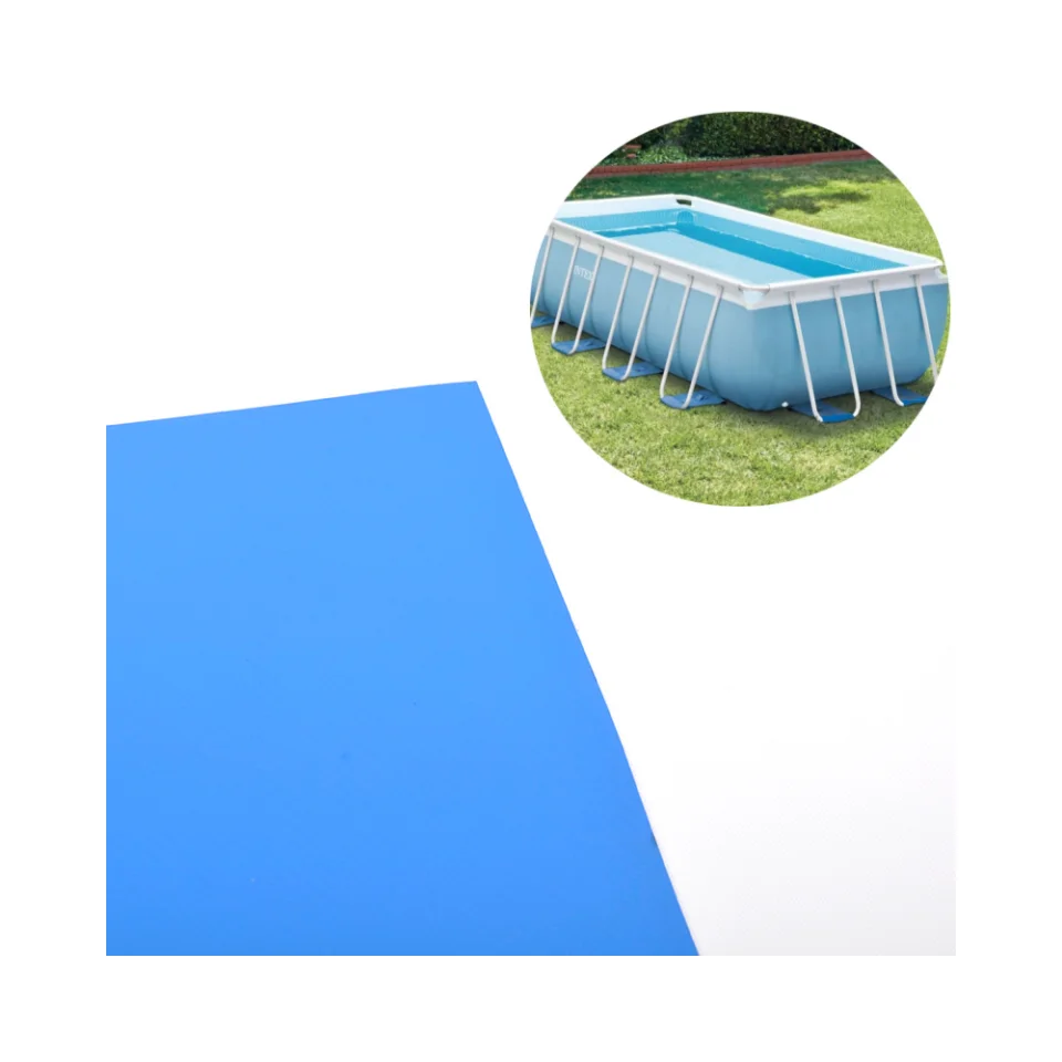 Colourful drop stitch tarp above ground swimming pool PVC swimming pool fabric high tensile foldable