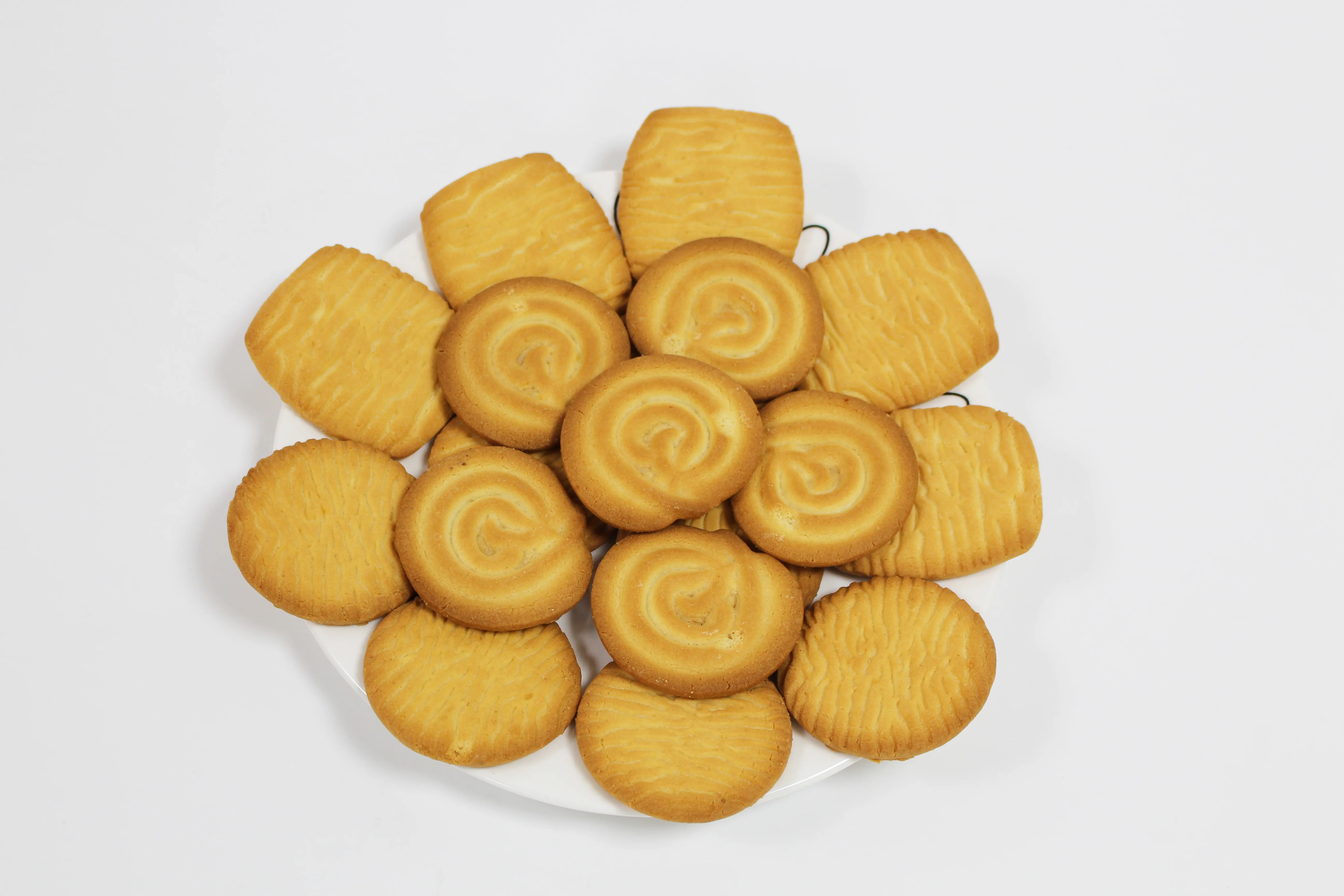 Wholesale 220g butter crackers snacks sweet crispy cookies and biscuits cookies tin can packaging for Party