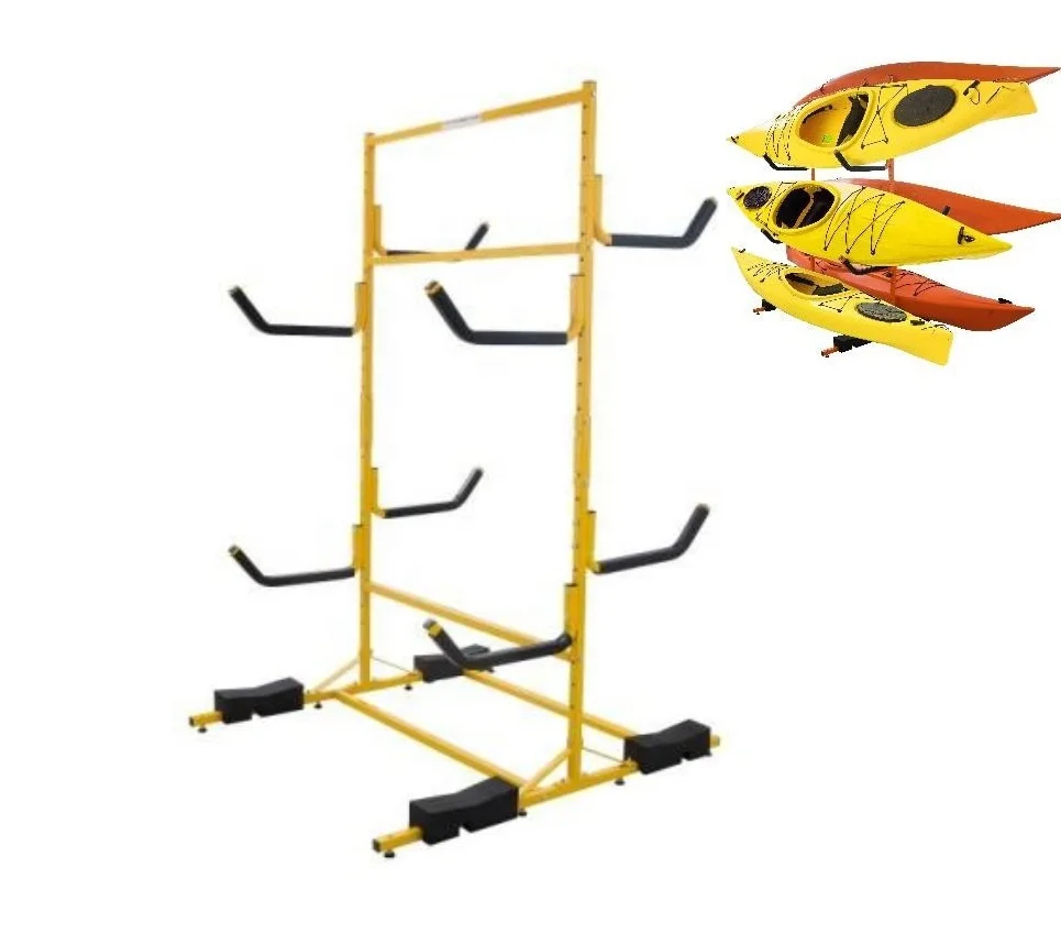 Free Standing Kayak Storage for Indoor/Outdoor Free Standing/Wall Rack Kayak rack Kayak Wall Rack hardware bracket