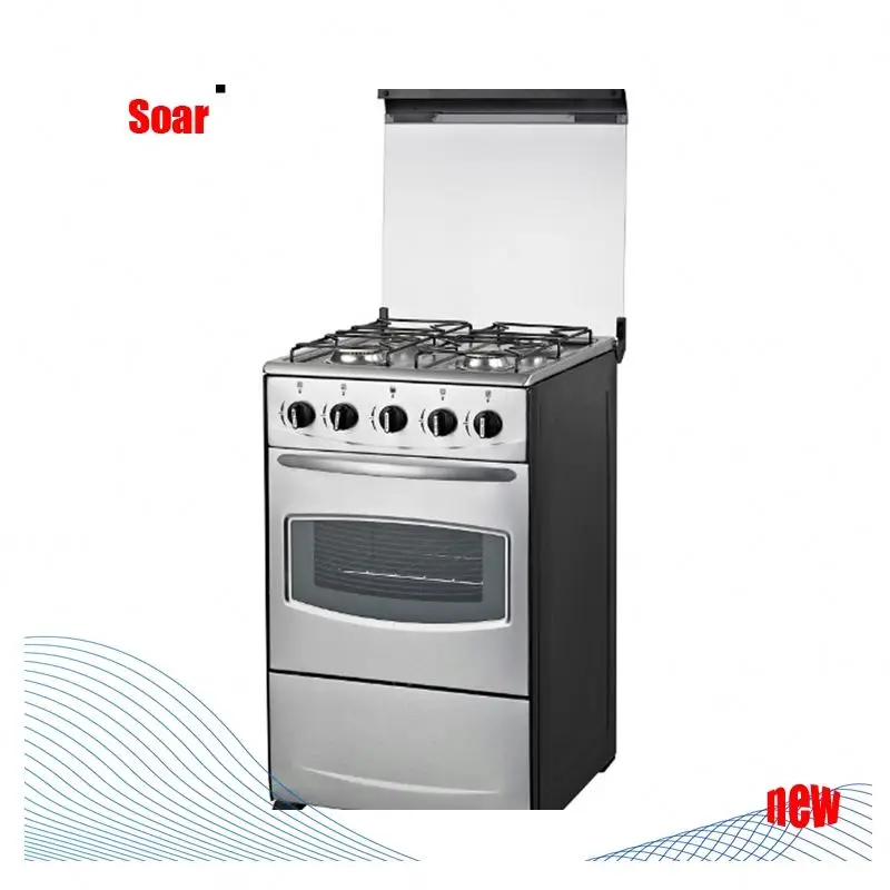 4 Burner Stainless Steel Gas Range With Oven And Grill Estufa Horno