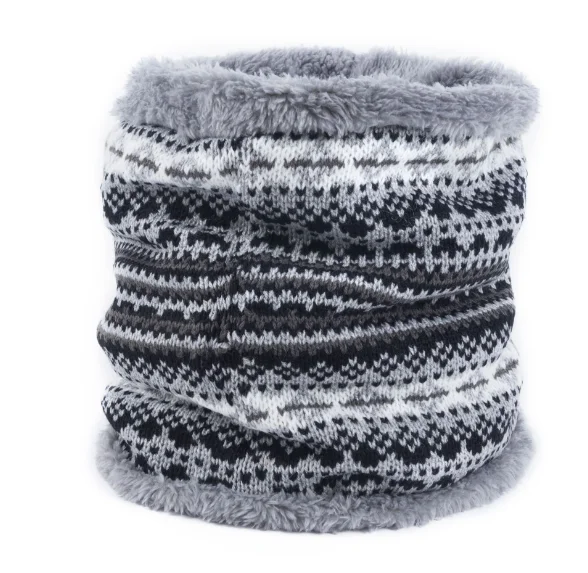 
turban winter headband knitted circle loop color knit thickened scarf for sales 