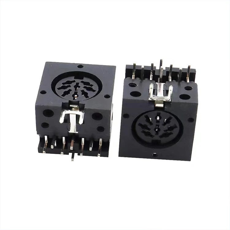 DIN Connector Receptacle DS 8pin Pcb Panel Mount female din Circular socket connector MIDI DIN 8 Pin Female Socket