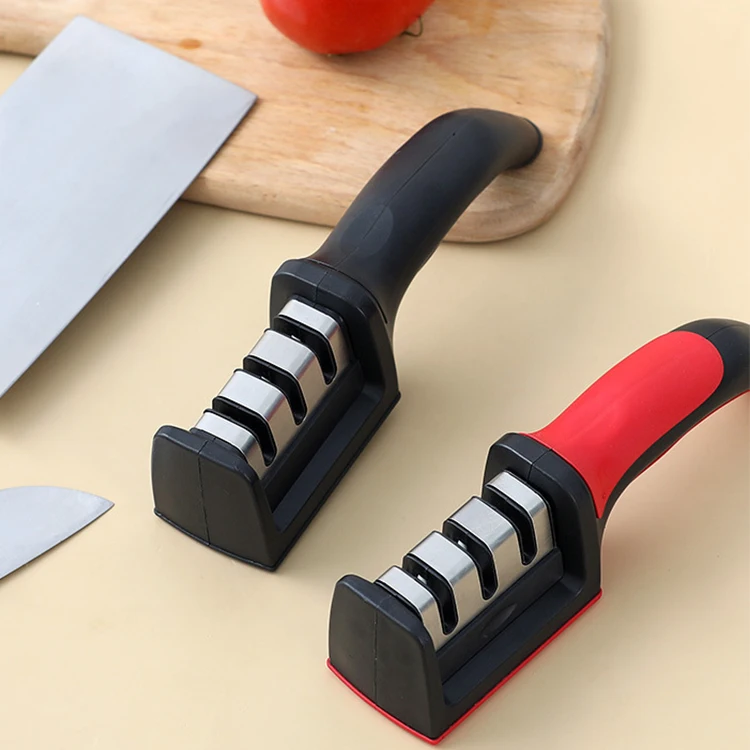 Hot Sale Sharp Knife Stone Sharpening Tool Kitchen Gadget Stainless Steel Knife Sharpener Portable Manual Knife Sharpener