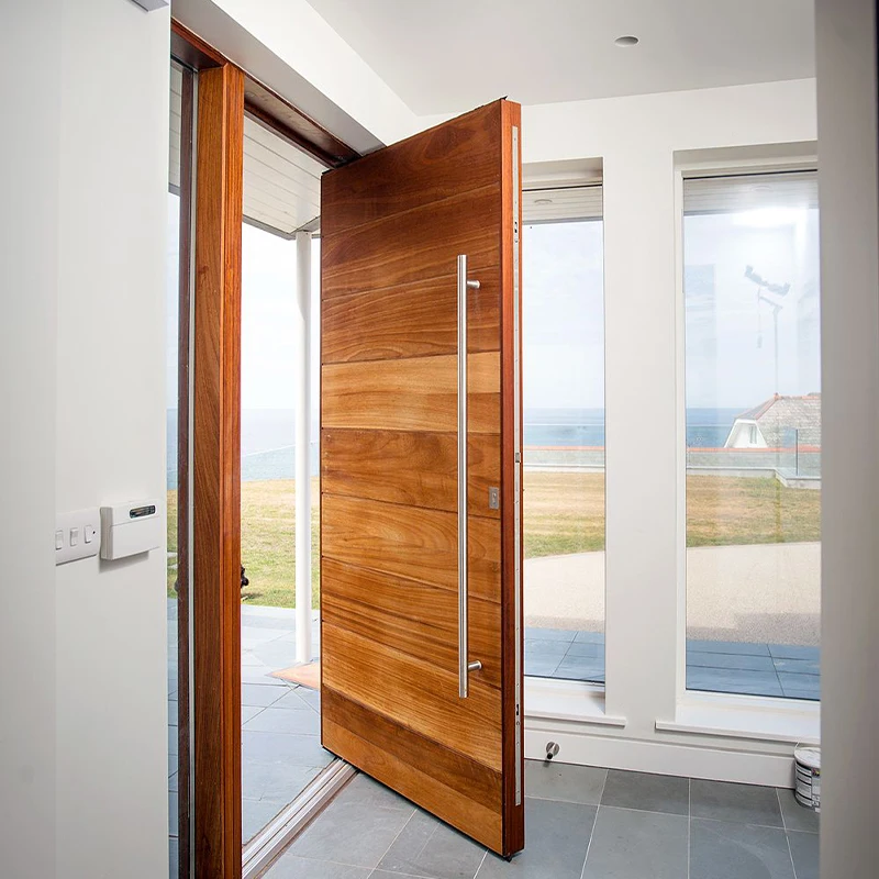 China top manufacturer house villa exterior door usa entrance security pivot gate door