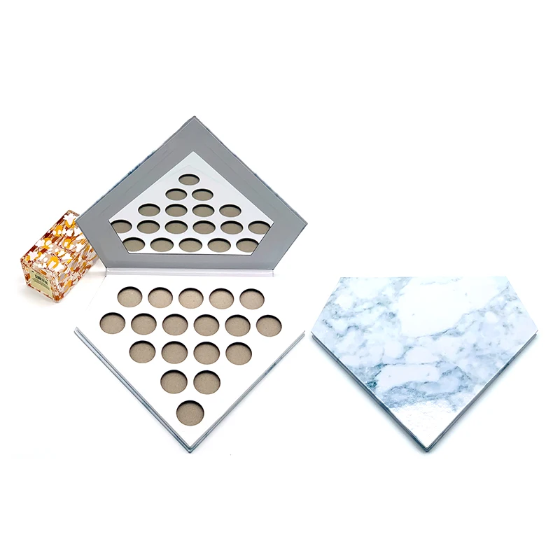 low moq round pan diy eyeshadow palette custom empty eyeshadow palette private label